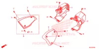COUVERCLE LATERAL pour Honda CB 1000 R ABS de 2019