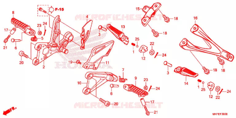 REPOSE PIED Honda MOTO 1000 CBR 2019  CBR1000RAK