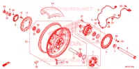 ROUE ARRIERE pour Honda CBR 1000 ABS de 2019