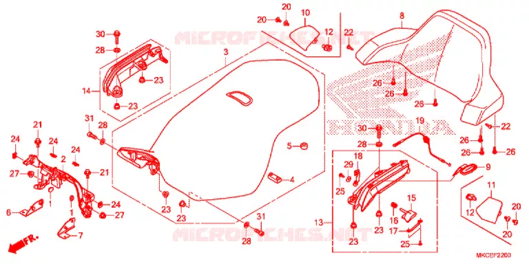 SELLE Honda MOTO 1800 GOLD-WING 2020  GL1800DAK