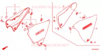 COUVERCLES LATERAUX pour Honda CB 1100 DCT ABS de 2019