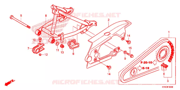 BRAS OSCILLANT Honda MOTO 110 CRF 2018  CRF110FJ