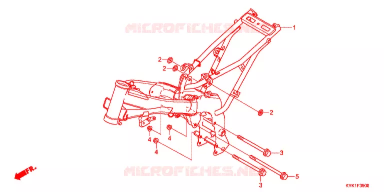 CADRE Honda MOTO 110 CRF 2019  CRF110FK