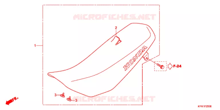 SELLE Honda MOTO 110 CRF 2020  CRF110FK