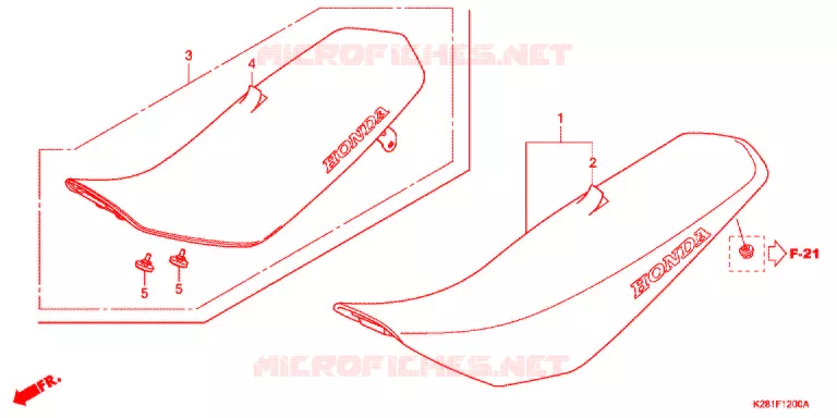 SELLE Honda MOTO 125 CRF 2020  CRF125FBK