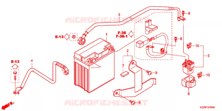 BATTERIE Honda MOTO 250 CRF 2019  CRF250LDK
