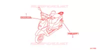 AUTOCOLLANTS pour Honda TACT 50 BASIC de 2020