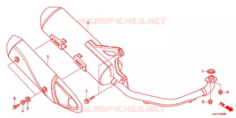 SILENCIEUX D'ECHAPPEMENT Honda SCOOTER 110 DIO 2019  NSC110CBFK