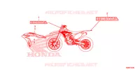AUTOCOLLANTS pour Honda CRF 250 F de 2020