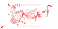 PHARE pour Honda CB 250 TWISTER CBS de 2019
