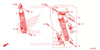 AMORTISSEUR ARRIERE pour Honda TALON 1000 R de 2020