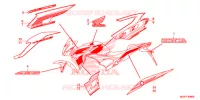 AUTOCOLLANTS pour Honda CB 500F ABS de 2014