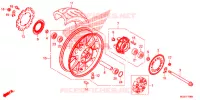 ROUE ARRIERE pour Honda CB 500 F ABS de 2015