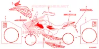 AUTOCOLLANTS pour Honda CB 500 X ABS de 2016