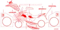 AUTOCOLLANTS pour Honda CB 500 X ABS de 2016