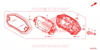 COMPTEUR pour Honda CB 500 X ABS de 2018