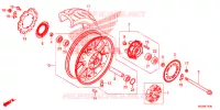 ROUE ARRIERE pour Honda CBR 500 R ABS de 2015