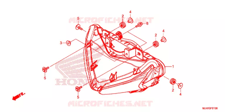 PHARE Honda MOTO 500 CBR 2016  CBR500RAG