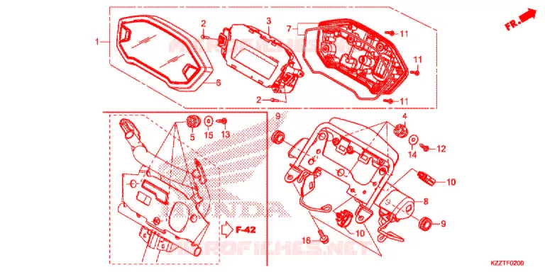 COMPTEUR Honda MOTO 250 CRF 2017  CRF250LDH
