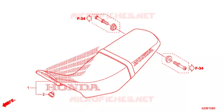 SELLE Honda MOTO 250 CRF 2014  CRF250LE