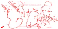 LEVIER DE GUIDON   CABLE   COMMODO (2) pour Honda CLICK 110 FRONT DISK, SPOKED WHEELS de 2009