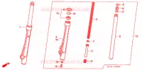 FOURCHE pour Honda WAVE 100 S de 2005