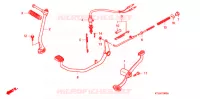 PEDALE   KICK pour Honda WAVE 100 X de 2007