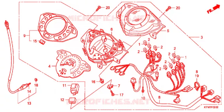 COMPTEUR (3) Honda MOTO 110 WAVE 2007  ANF125MST8