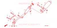 SILENCIEUX D'ECHAPPEMENT (2) pour Honda WAVE 125 X de 2008