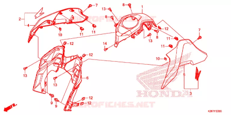 OUIES DE RADIATEUR Honda MOTO 125 GROM 2019  MSX125J_TH