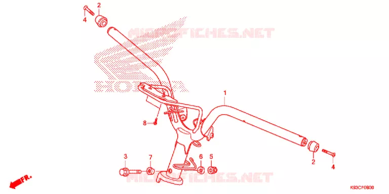 GUIDON Honda SCOOTER 110 SCOOPY 2018  ACF110BTJ