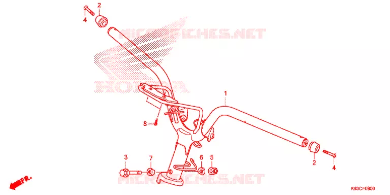 GUIDON Honda SCOOTER 110 SCOOPY 2020  ACF110CBTL