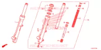 FOURCHE pour Honda SCOOPY 110 de 2013