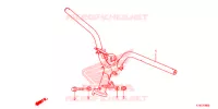 GUIDON pour Honda SCOOPY 110 de 2016