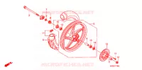 ROUE AVANT pour Honda WAVE 110 de 2010