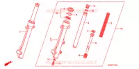 FOURCHE pour Honda AIRBLADE 110 de 2007