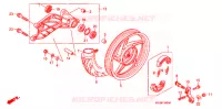 ROUE ARRIERE (MOULURE) pour Honda AIRBLADE 110 de 2007