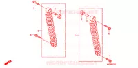 AMORTISSEUR ARRIERE pour Honda AIRBLADE 110 de 2007