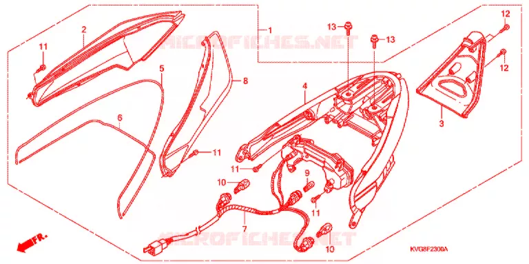 FEUX  Honda SCOOTER 110 AIR-BLADE 2007  ANC110AST7