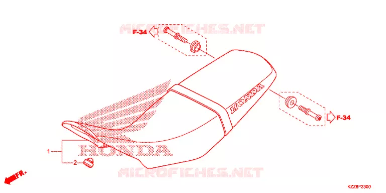 SELLE Honda MOTO 250 CRF 2016  CRF250LF_TH