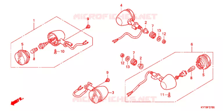 CLIGNOTANT Honda SCOOTER 110 SCOOPY 2011  ACD110SFB