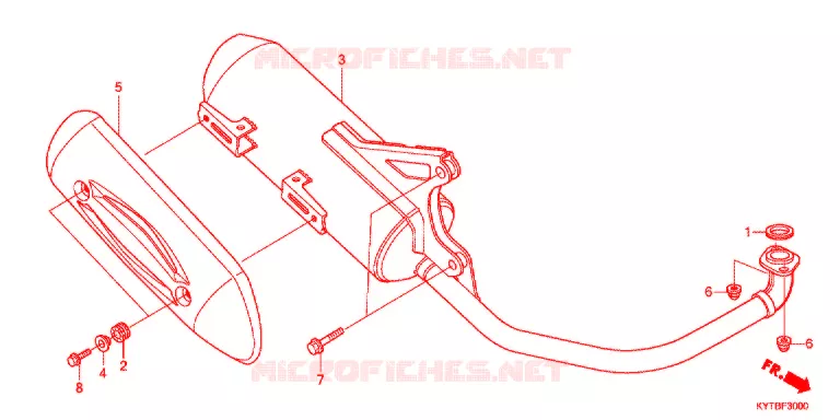 SILENCIEUX D'ECHAPPEMENT Honda SCOOTER 110 SCOOPY 2012  ACD110SFC