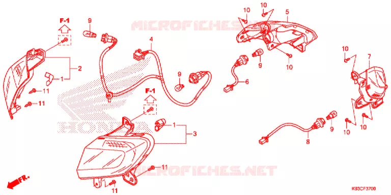 CLIGNOTANT Honda SCOOTER 110 SCOOPY 2018  ACF110CBTJ