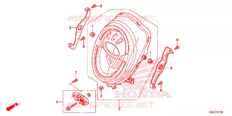 PHARE Honda SCOOTER 110 SCOOPY 2018  ACF110CBTJ