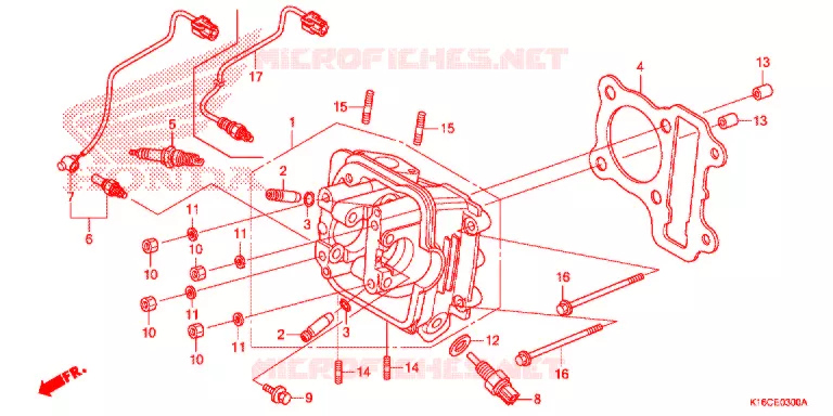 CULASSE Honda SCOOTER 110 SCOOPY 2016  ACF110CSFG