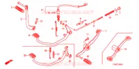 PEDALE   KICK pour Honda WAVE 125 de 2006