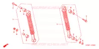AMORTISSEUR ARRIERE pour Honda WAVE 125 S, Spoked Wheels de 2007