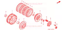 EMBRAYAGE pour Honda WAVE 125 S, Spoked Wheels de 2007