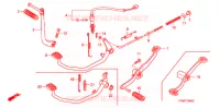 PEDALE   KICK pour Honda WAVE 125 S, Spoked Wheels de 2007