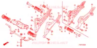 REPOSE PIED (1) pour Honda WAVE 125 S, Spoked Wheels de 2007